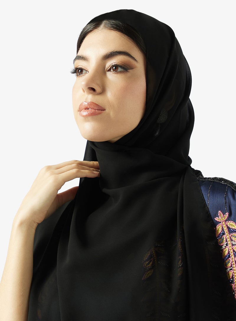 hayas closet Embroidered Overlay Maxi Dress - Image 5